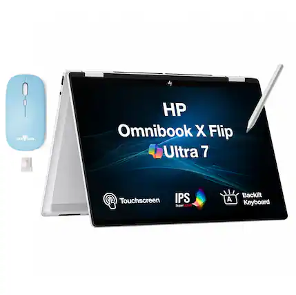 HP Omnibook X Flip Ultra 7
Touchscreen IPS SuperCLEAR
Backlit Keyboard