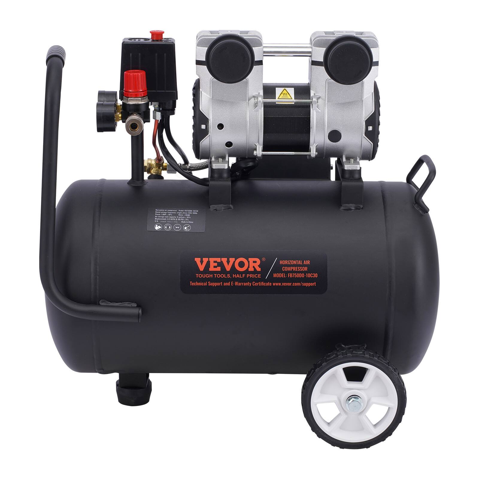 - 50g
- 17%
- HORIZONTAL AIR VEVOR COMPRESSOR TOUGH TOOLS, HALF PRICE MODEL: FB7500-1 10030
- Technical Support and Warranty Certificate www.vevor.com/support