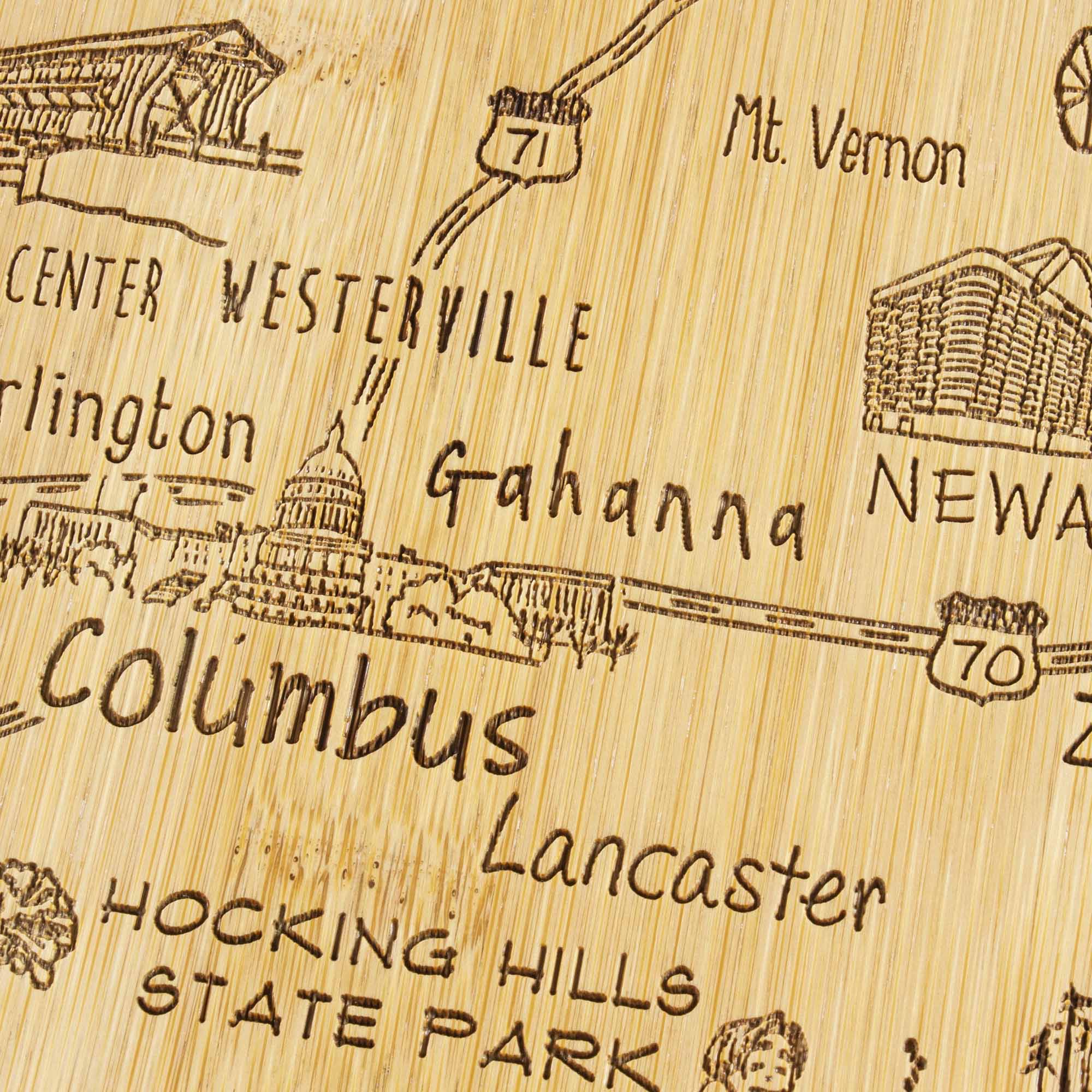 Mt. Vernon  
CENTER WESTERVILLE  
Gahanna  
NEWARK  
Columbus  
Lancaster  
HOCKING HILLS STATE PARK