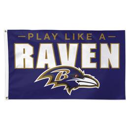 WinCraft - Baltimore Ravens 3' x 5' Slogan Deluxe Single-Sided Flag - Multicolor
