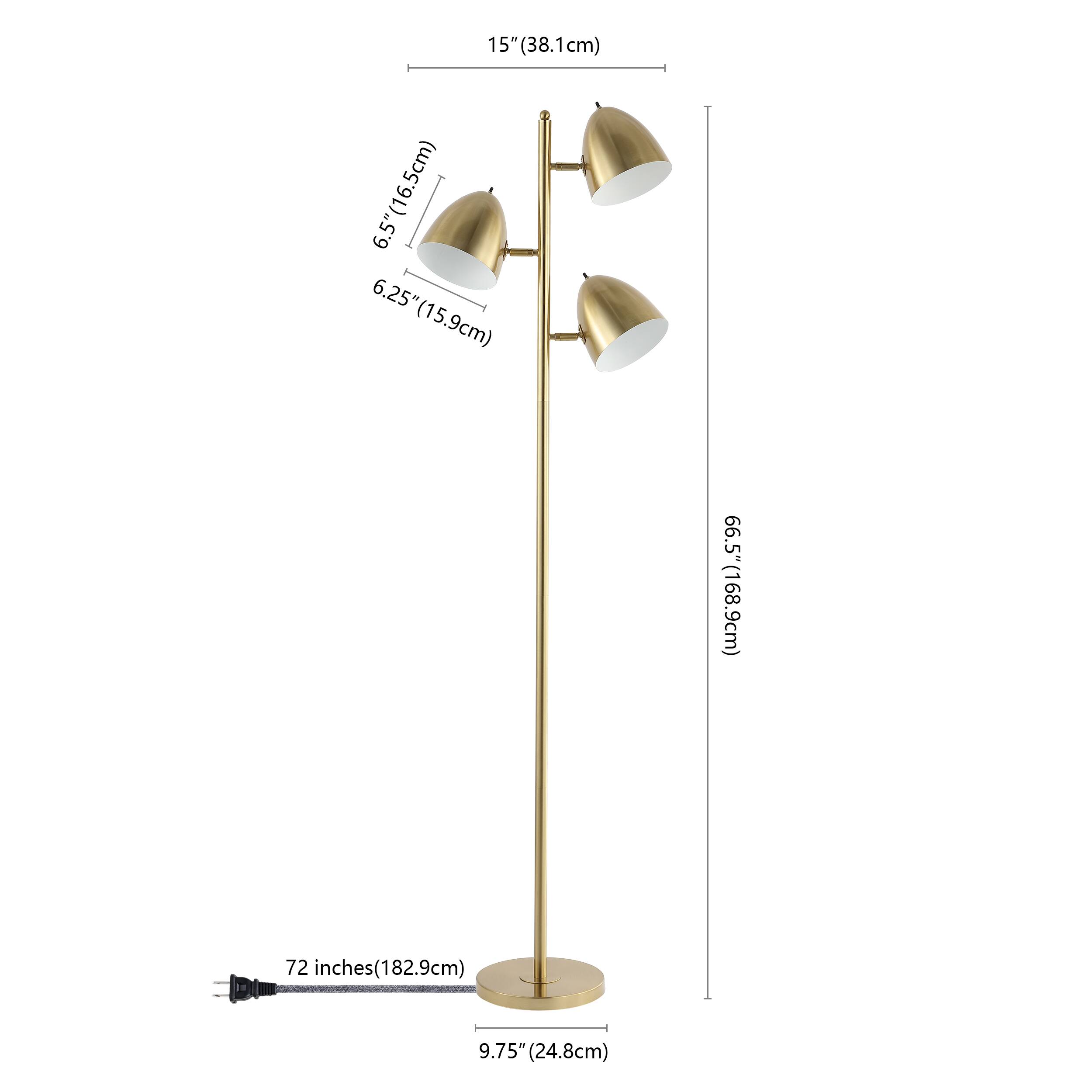 15" (38.1cm)  
6.5" (16.5cm)  
6.25" (15.9cm)  
66.5" (168.9cm)  
72 inches (182.9cm)  
9.75" (24.8cm)