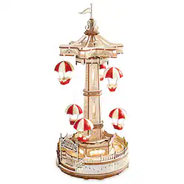 3D Puzzle - DIY 3D Electro Mechanical Puzzle - Electro Mechanical Parachute Tower 184Pcs