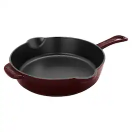 Staub - Cast Iron 8.5-inch Traditional Deep Skillet - Grenadine