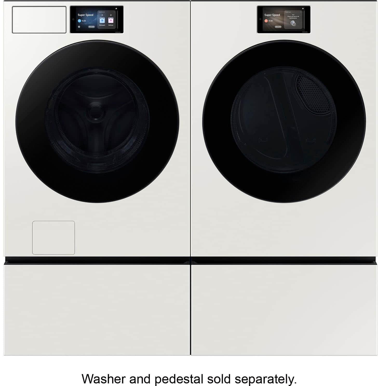 Washer and pedestal sold separately.