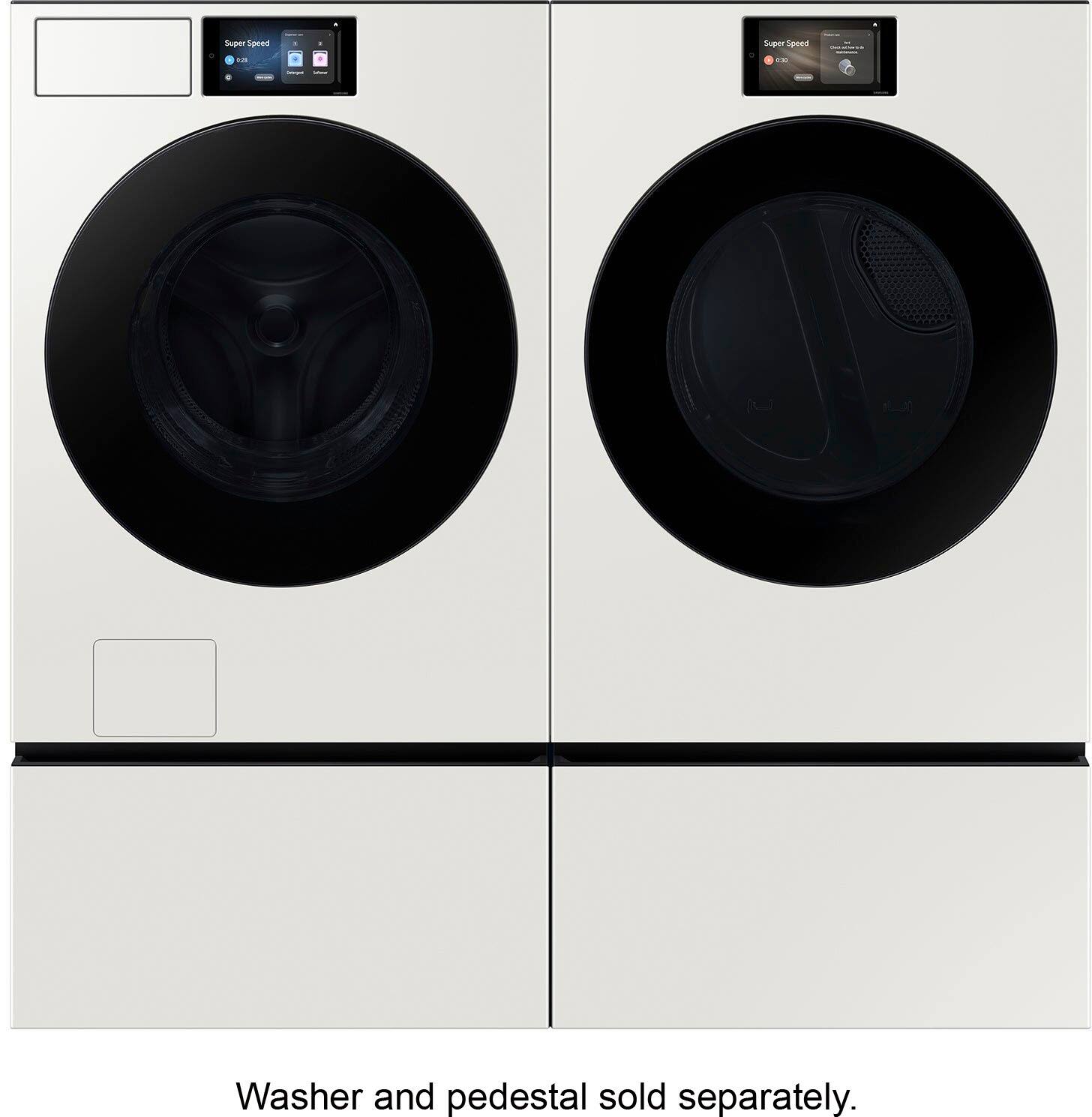 Washer and pedestal sold separately.