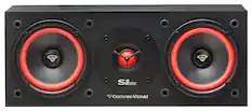 Front. Cerwin Vega - SL Series 2-Way Center-Channel Speaker - Black.