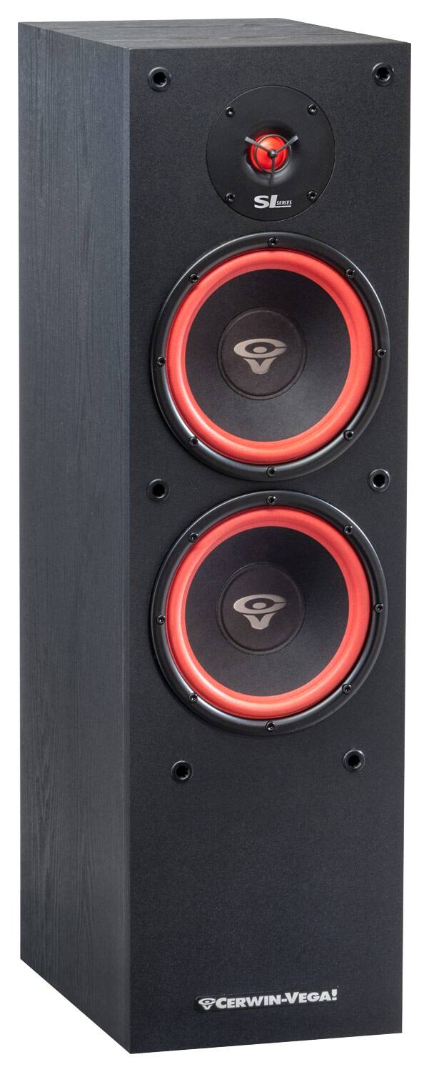 Alt View 11. Cerwin Vega - SL Series Dual 8" 2-Way Floorstanding Loudspeaker (Each) - Black.