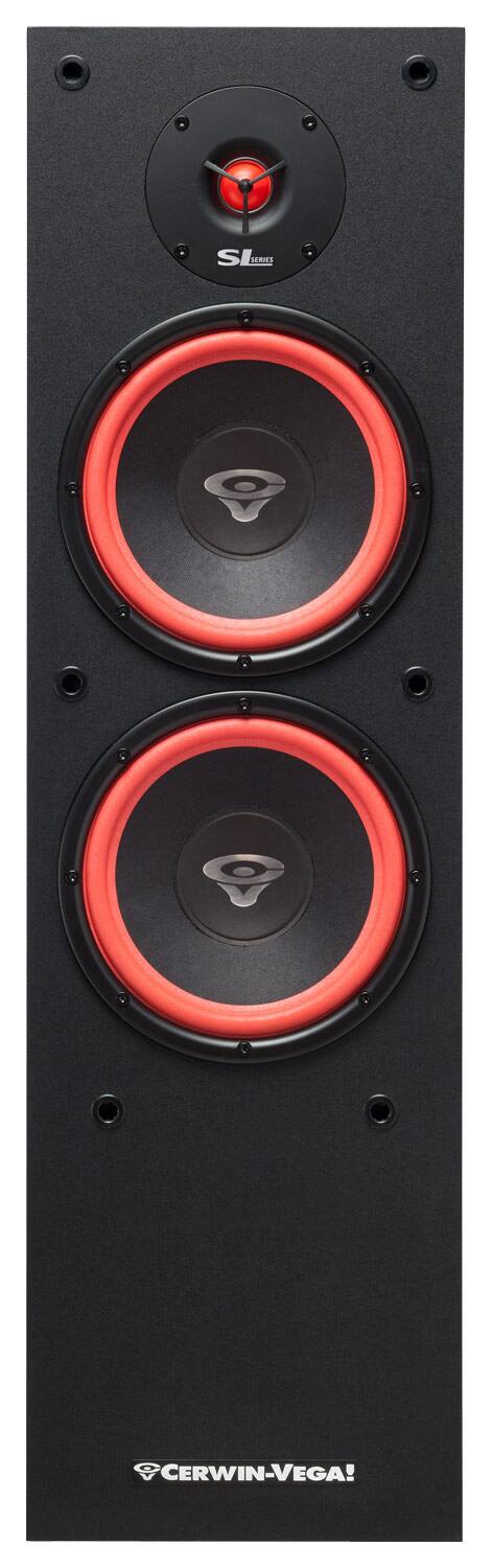 Alt View 12. Cerwin Vega - SL Series Dual 8" 2-Way Floorstanding Loudspeaker (Each) - Black.