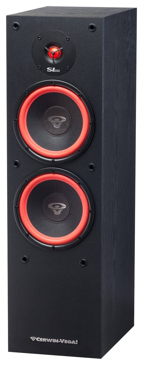 Alt View 13. Cerwin Vega - SL Series Dual 8" 2-Way Floorstanding Loudspeaker (Each) - Black.