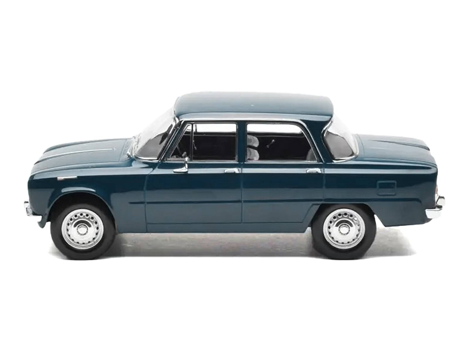 Angle. Norev - 1964 Alfa Romeo Giulia ti Petrol Blue 1/18 Diecast Model Car by Norev - Blue.