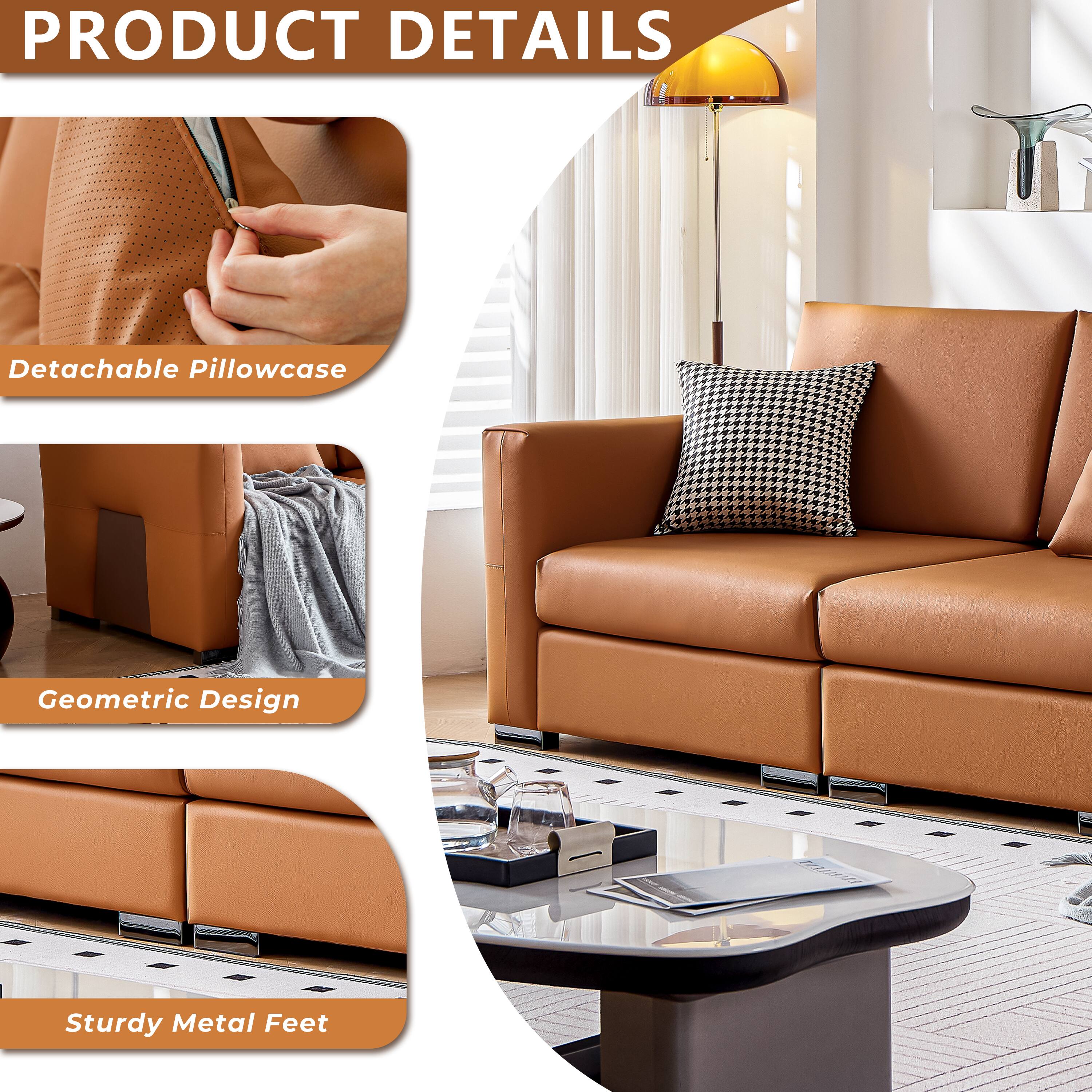 PRODUCT DETAILS

- Detachable Pillowcase
- Geometric Design
- Sturdy Metal Feet