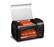 Front. Elite Gourmet - 210w Analog Hot Dog Roller & Toaster Oven - Black.