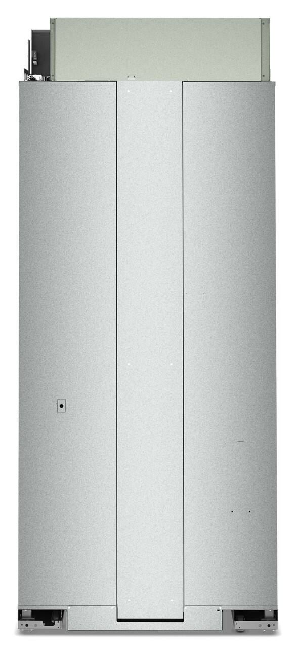 Back. KitchenAid - 20.8 Cu. Ft. Built-In French Door Bottom Mount Refrigerator - Stainless Steel with PrintShield Finish.