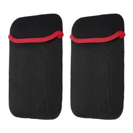 Unique Bargains - 2pcs Laptop Case - Soft Computer Sleeve Carrying Bag, Shockproof Protective Cover for 8" Notebook - Red-Black