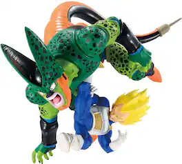 Bandai - Ichibansho - Dragon Ball Z - Revible Moment - Vegeta vs Cell (Dragon History II) Figure - Multicolor