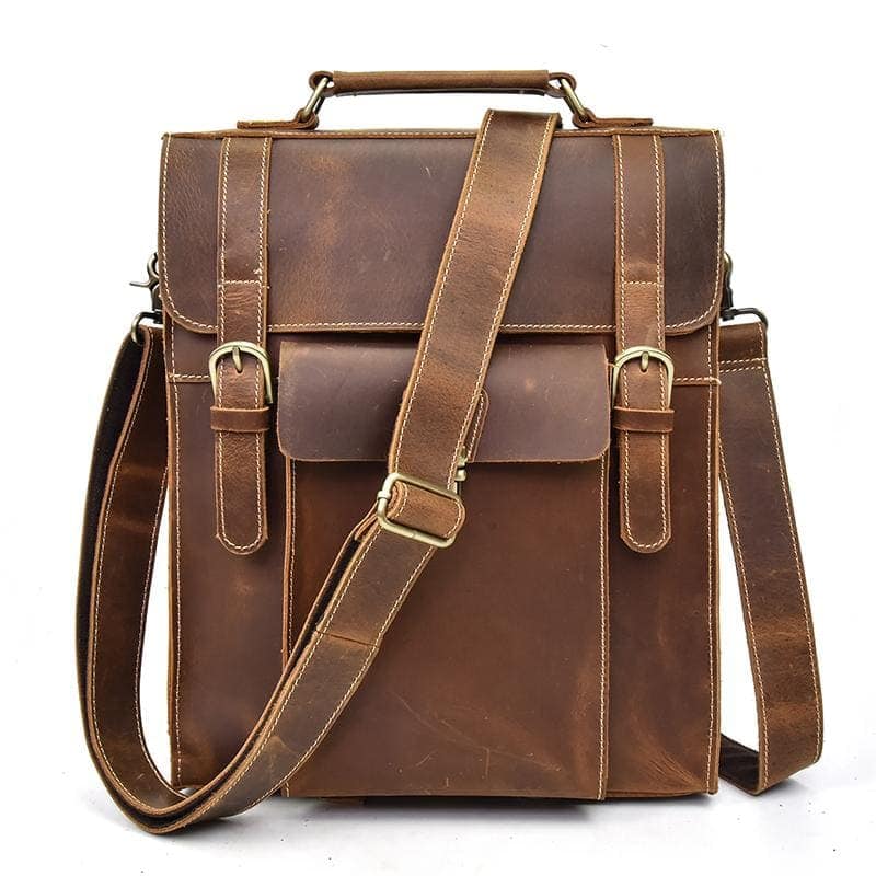 Steel Horse Leather - The Vali Backpack | Handmade Vintage Leather - Brown