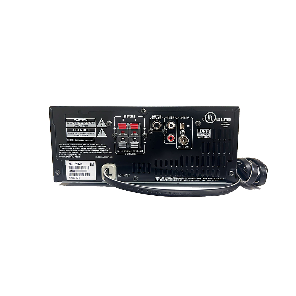 System Best Component Buy: XL-HF102B Sharp Executive Black 50W Hi-Fi