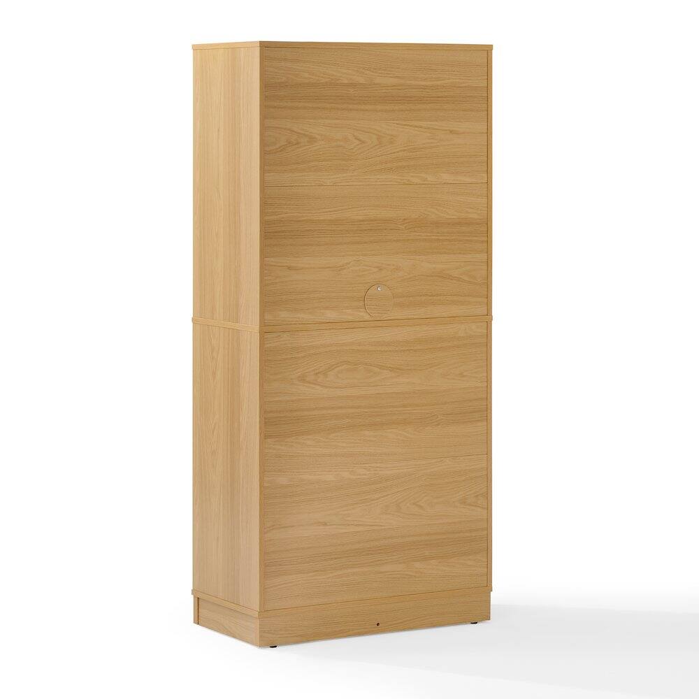 Alt View 1. Crosley Furniture - Naomi Kitchen Storage Pantry - White Oak.