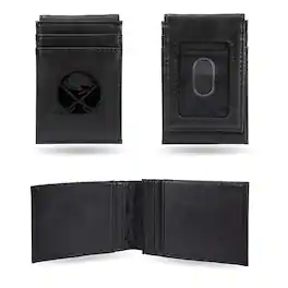 Rico Industries - Buffalo Sabres Black Money Clip Front Pocket Slim Wallet - Multi