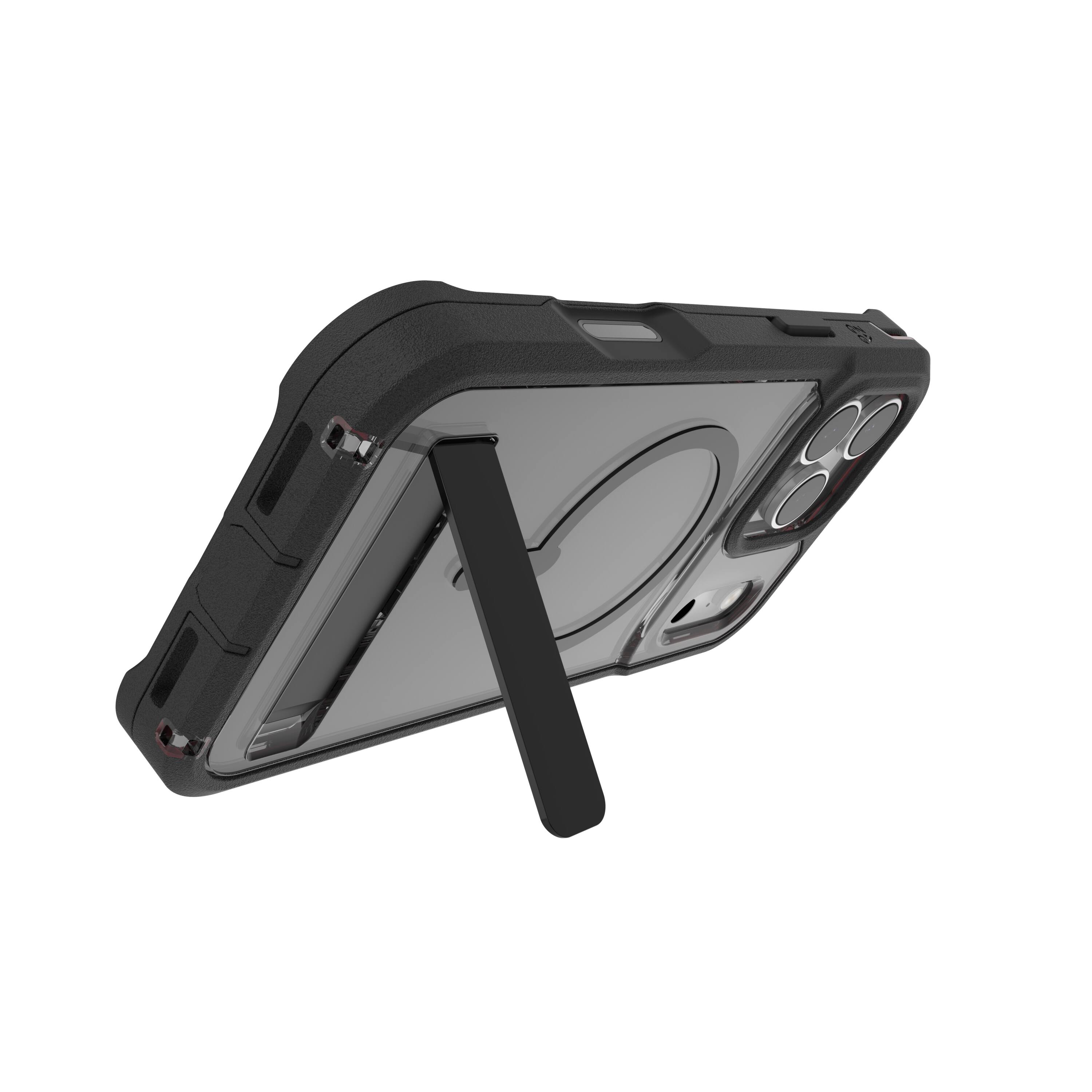 Alt View 17. ZAGG - Rainier Snap with Kickstand for Apple iPhone 17 Pro Max - Smoke Black.