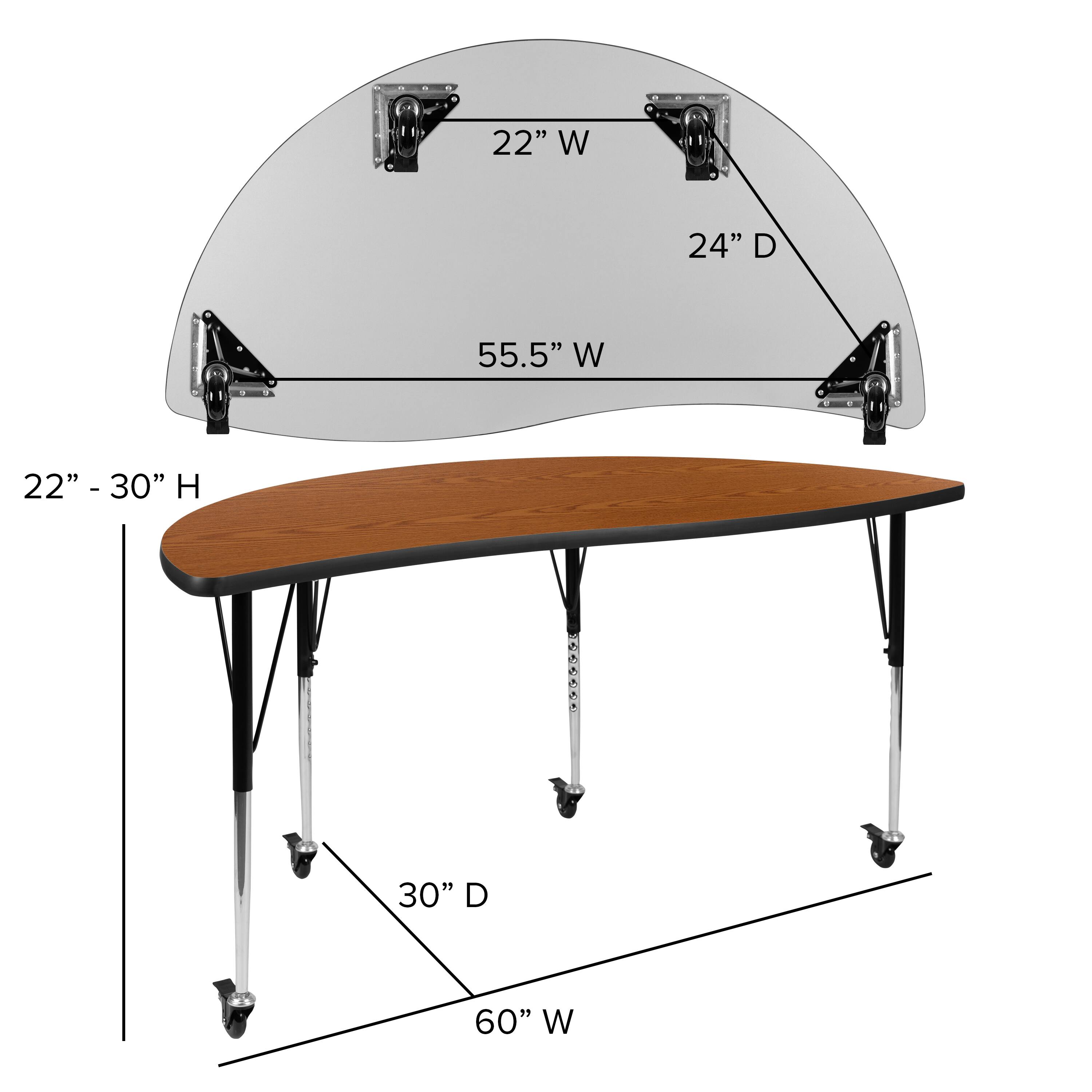 22" W 24" D 55.5" W 22" - 30" H 93995 30" D 60" W
