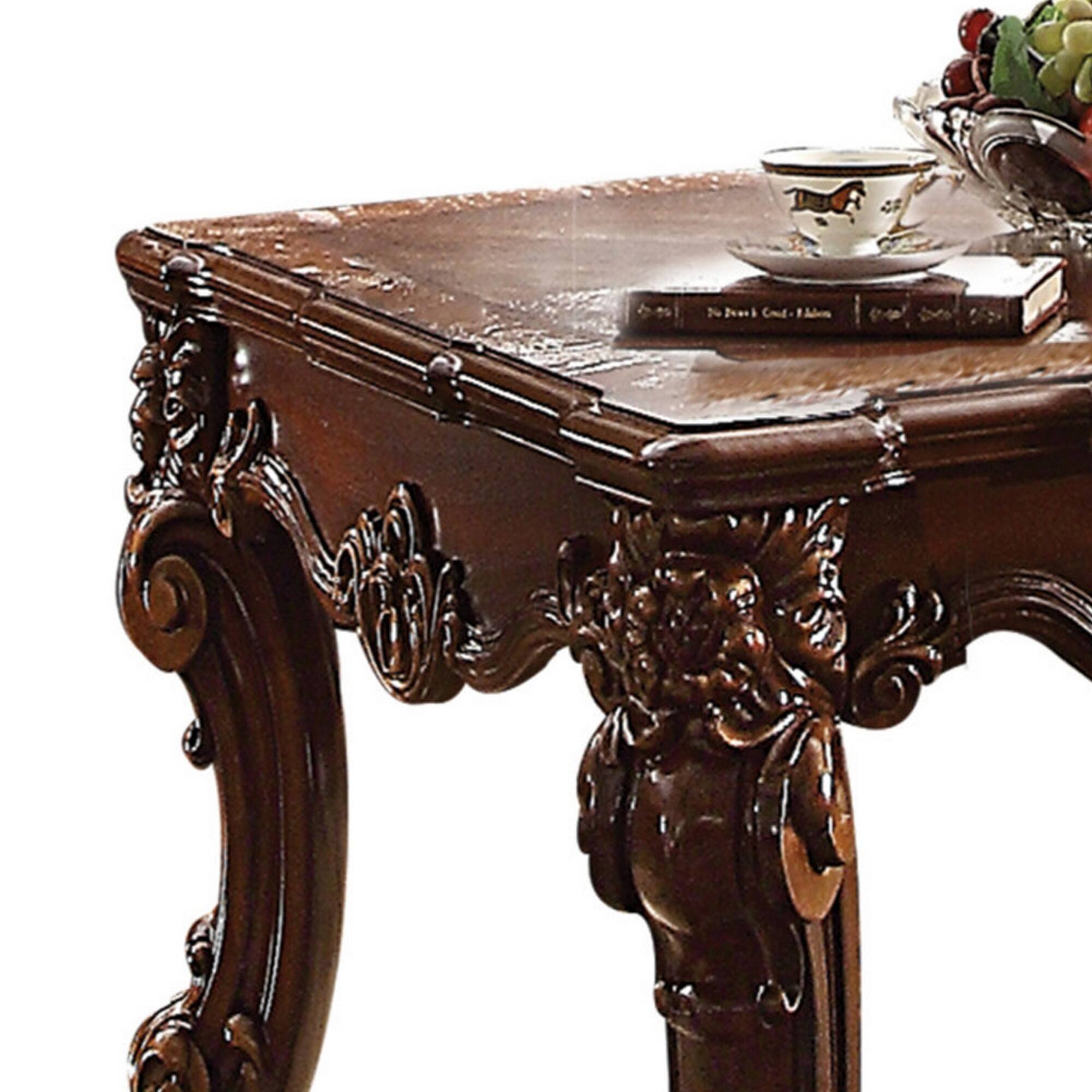 Alt View 1. Manhattan Lane - Wooden End Table - Brown.