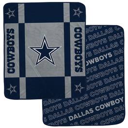 Pegasus - Dallas Cowboys 60- x 70- Reverse Block Double-Sided Ultra Cozy Blanket - Multicolor