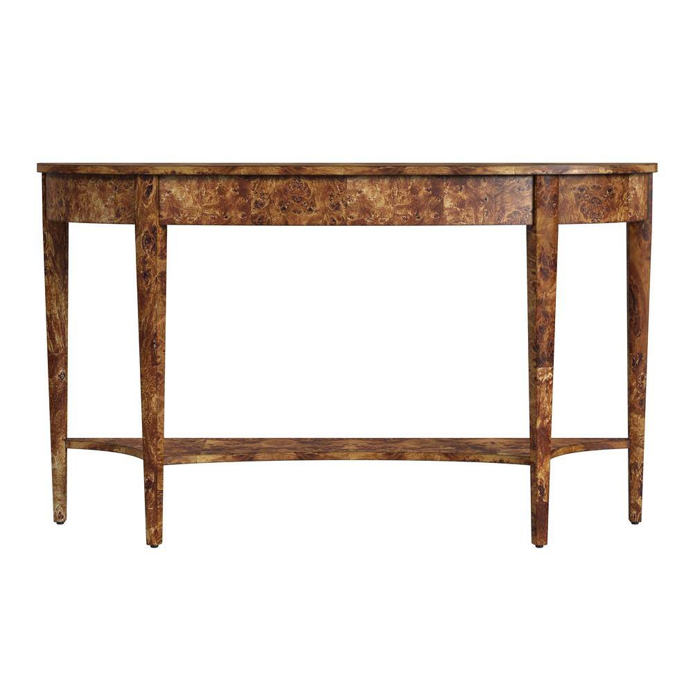 Alt View 2. Butler Specialty - Astor 54"W Demilune Console Table - Light Brown.