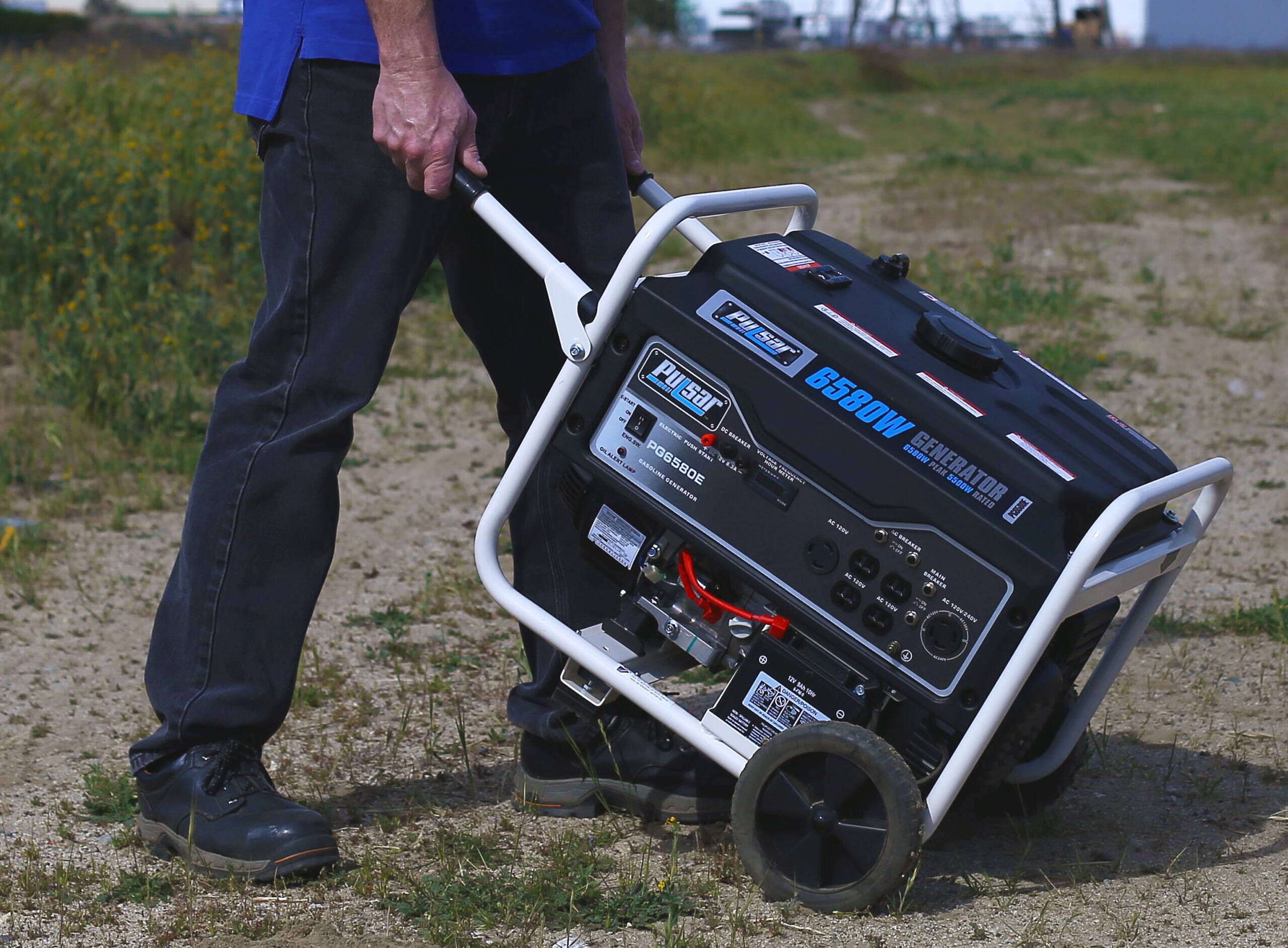 Sure, here is the corrected and grouped text from the image:

**Pulsar 6500W Generator**

- Pulsar
- 6500W
- GENERATOR
- POWERED BY
- Pulsar
- PG6500E
- 6500W
- 120V/240V
- 100A
- 3000W
- 10120
- 18
- T2A00
- B5BEW
- SOERLIWE
- SNERGISA
- BAs
- INE EASTE
- A TUSE ARUE PG6580E
