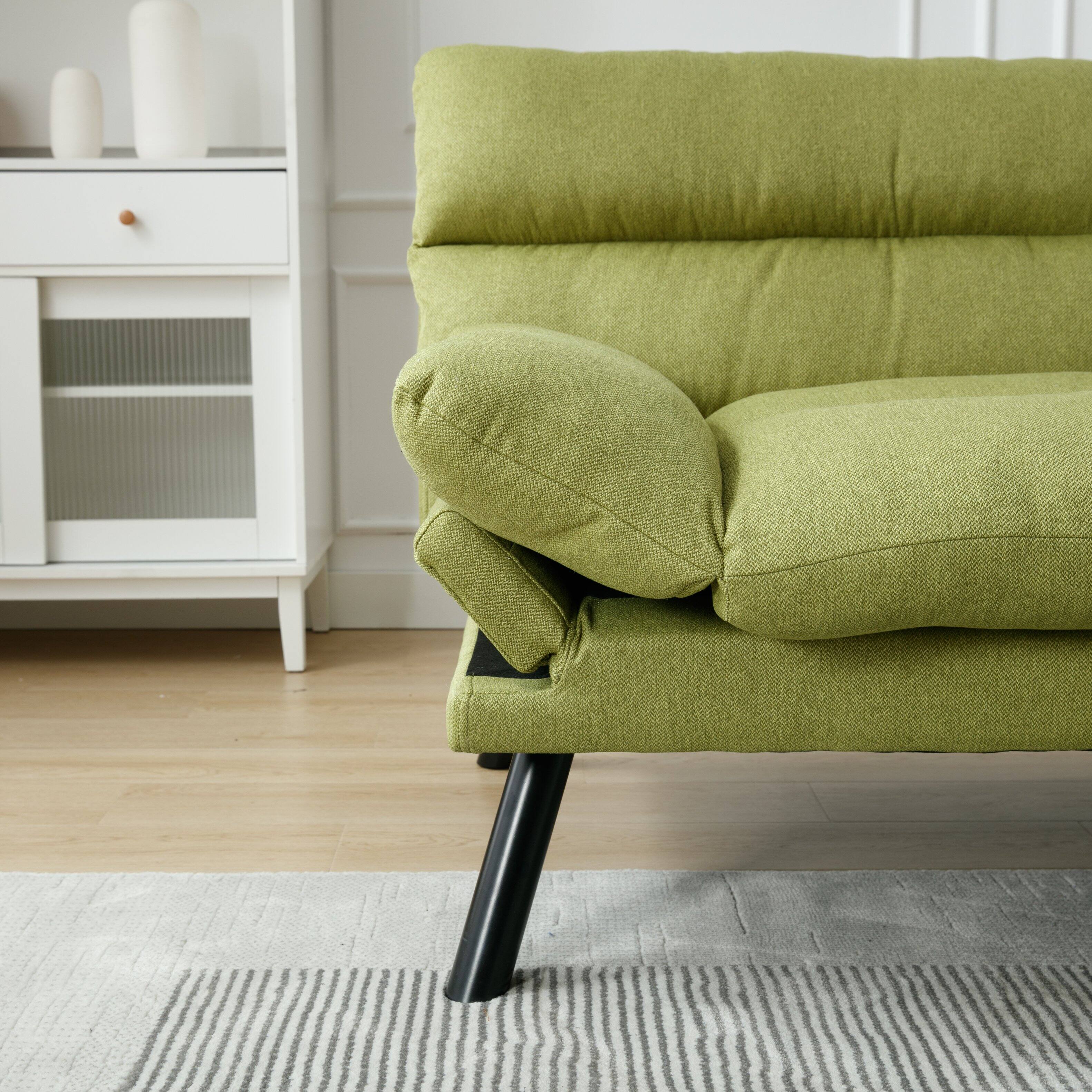 Alt View 5. Tiramisubest - Bedroom furniture,Living room furniture,sofa with thick cushion,Sofa bed,Sleeper sofa with metal feet,Green - Green.