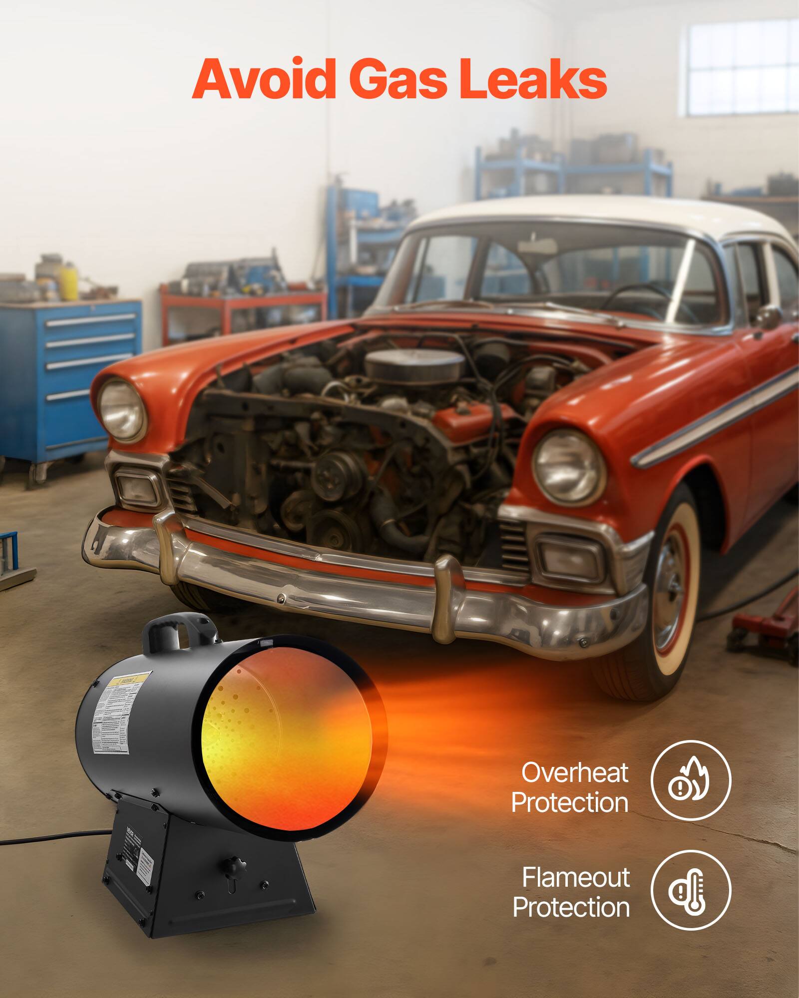 Avoid Gas Leaks

Overheat Protection

Flameout Protection