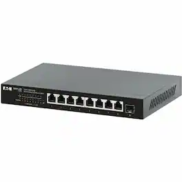 Eaton Tripp Lite Series 8-Port 2.5 Gbps Desktop Gigabit Ethernet Unmanaged Switch with PoE+ Pass-Through, 100W, Metal - Black