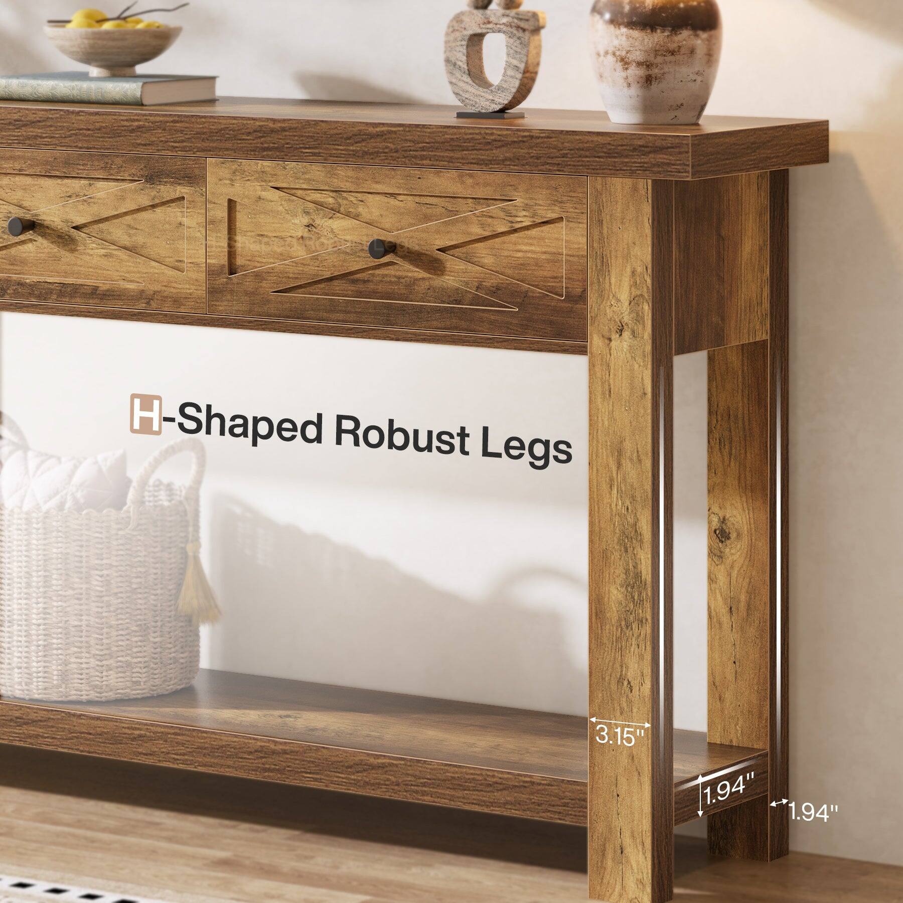 H-Shaped Robust Legs  
3.15"  
1.94" 1.94"
