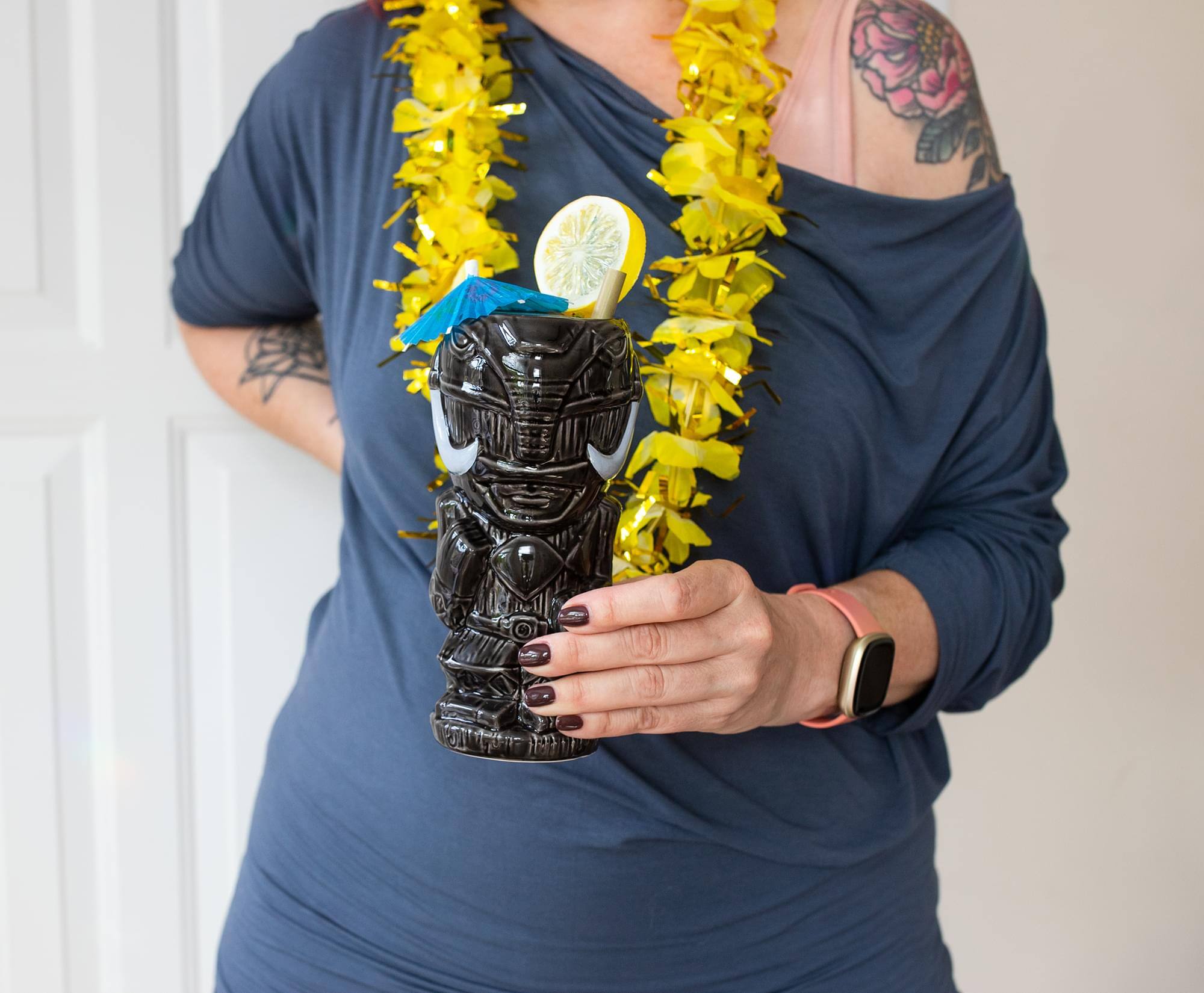 Alt View 10. Power Rangers - Geeki Tikis Power Rangers Black Ranger Ceramic Mug | Holds 16 Ounces - Black.