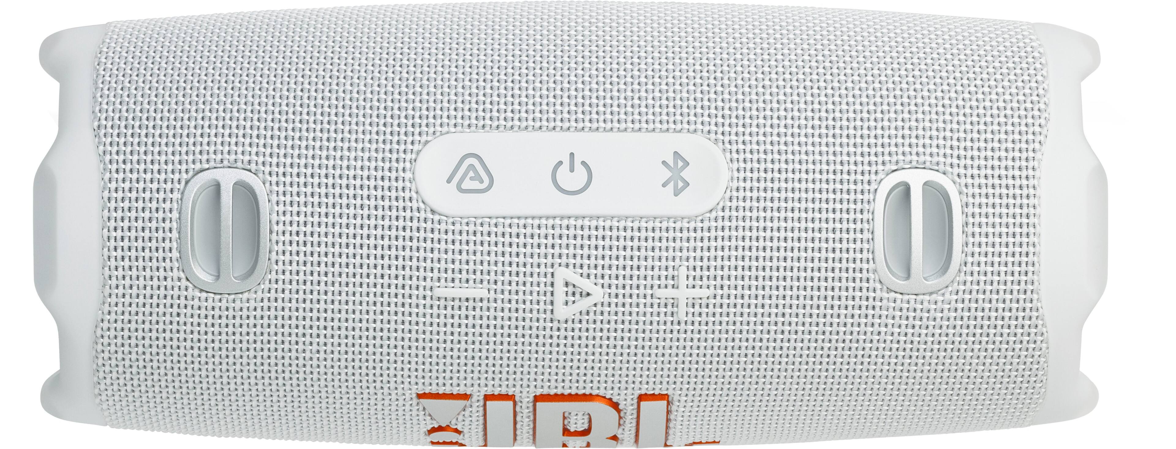 Alt View 1. JBL - Charge 6 Portable Wireless Speaker - 2025 - White.