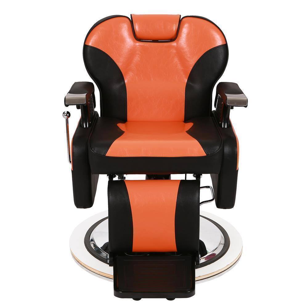 Alt View 7. Winado - All Purpose Barber Chair Heavy Duty Salon Hydraulic Reclining Chair with Anti-slip Footrest for Hair Stylist Barber Shop - Black & Orange.