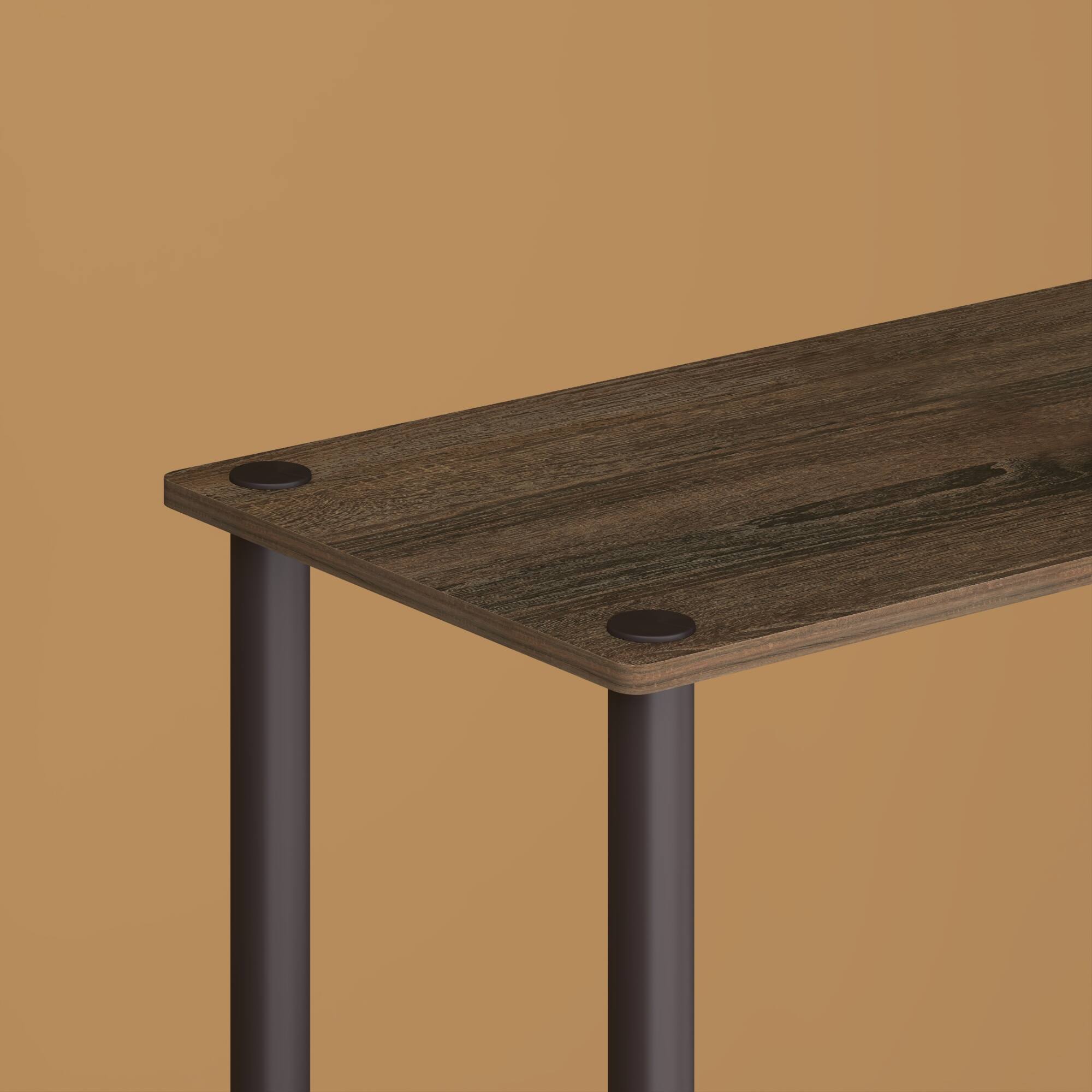 Alt View 5. HOMLUX - 5-Tier 57.4" Open Shelf Bookcase Compact Storage Bookshelf for Living Room Bedroom Office Walnut & Brown - Walnut.