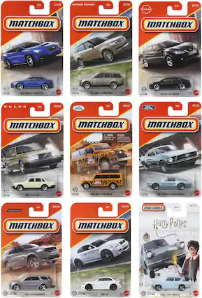3T 31/125 RANGE ROVER S7E 32/125 7 91/125 NISSAN MATCHBOX MATCHBOX MATCHBOX LIFETIME 2024 SUBARU WRX STI MARSTRL IFETIME 2024 RANGE ROVER PHEV NISSAN SENTRA VOLVO 3072 122/125 LAND ROVER 3032 82/125 Ford S 67/125 MATCHBOX MATCHBOX MATCHBOX A NARNNG OTMENT COm dotan S T 10H . PARK Bithid LIFETIMI 1986 VOLVO 240 3 MATE CIPETIME 1956 LAND ROVER GEN II FORD MUSTANG FASTBACK MASTEL 200E 107/125 207E 21/125 MATCHBOX 30782 42/125 MATCHBOX MATCHBOX Harry Potter bidden forest forbidden 7990 METRL LIFETIME 2018 DOOGE DURANGO