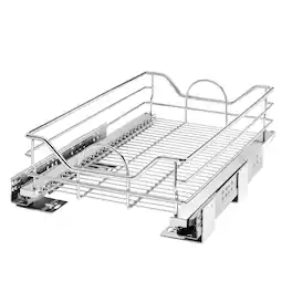 Rev-A-Shelf - Pullout Cabinet Basket w/ Soft-close, 14.5'' x 21.74'', 5730-15CR - Silver