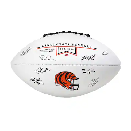 CINCINNATI BENGALS
EST. 1968
AFC CHAMPIONS 1981-1988-2021
Goel
Will
B. Reid
C. L.
R.