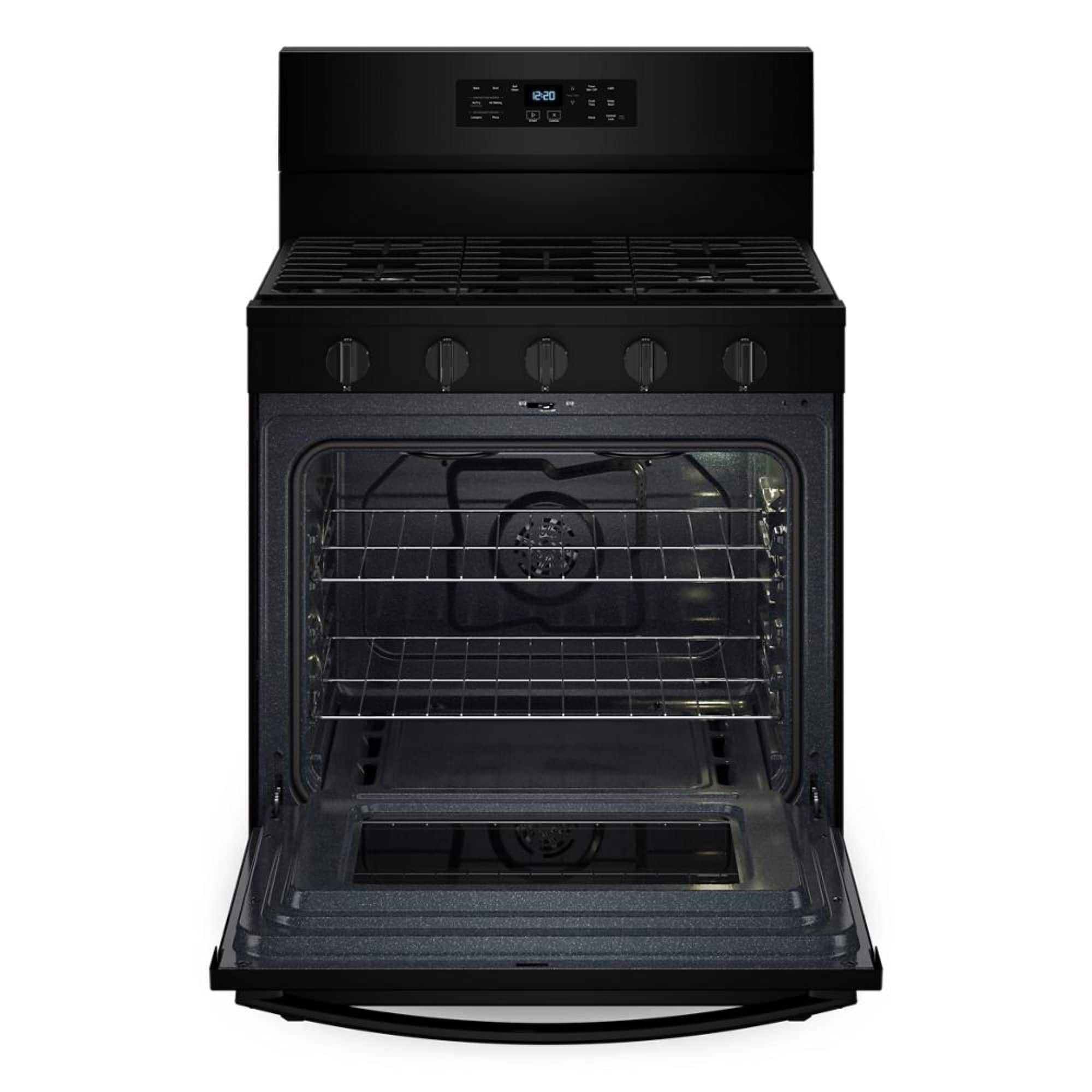 Alt View 3. Whirlpool - 5.0 Cu. Ft. Freestanding Single Gas Range with Air Fry and Air Baking - Black.