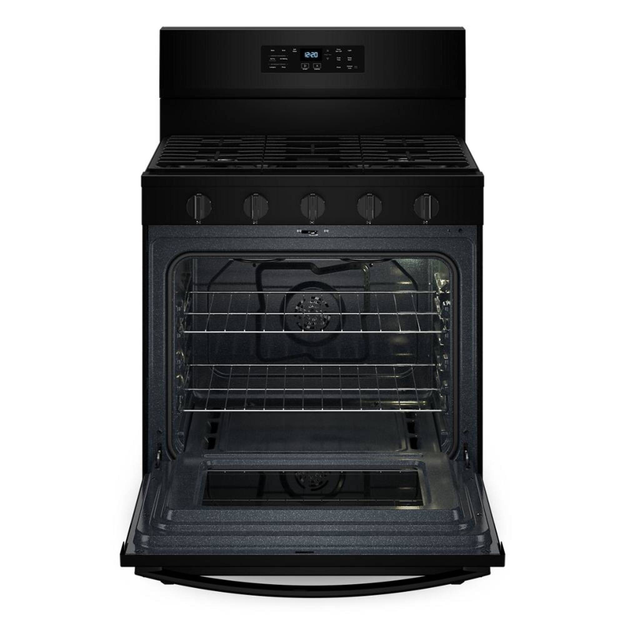Alt View 3. Whirlpool - 5.0 Cu. Ft. Freestanding Single Gas Range with Air Fry and Air Baking - Black.