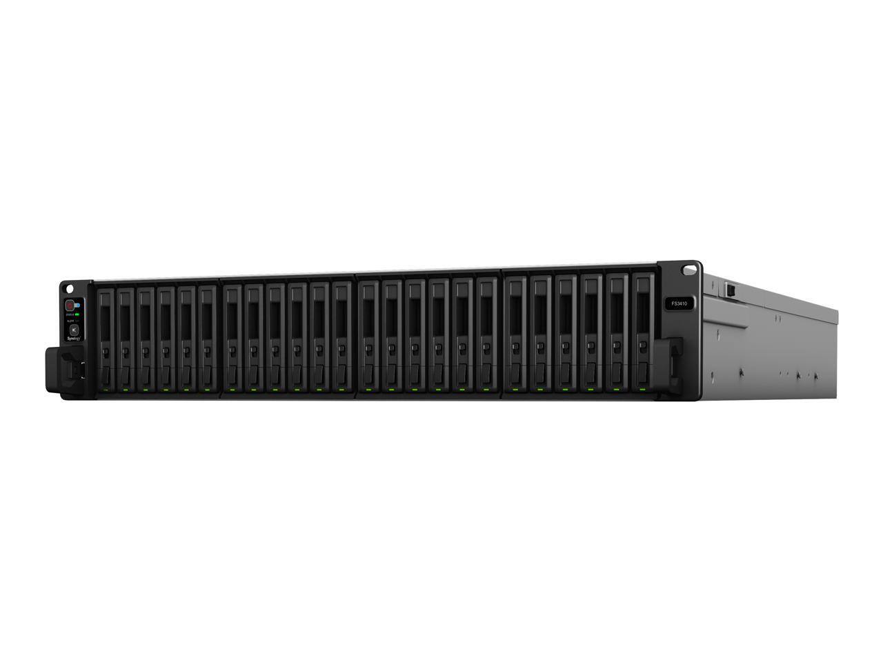Alt View 1. Synology - Synology FlashStation FS3410 Diskless System Network Storage - Black.