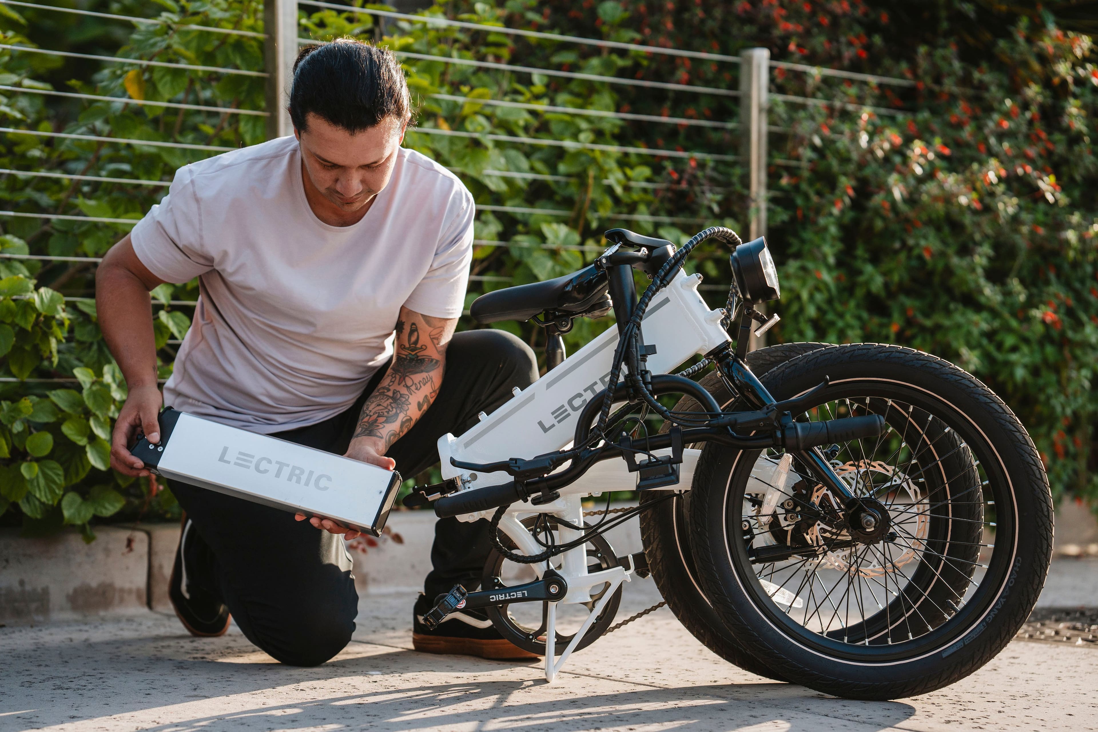 The text on the image is "Electric" and "Electric bike."