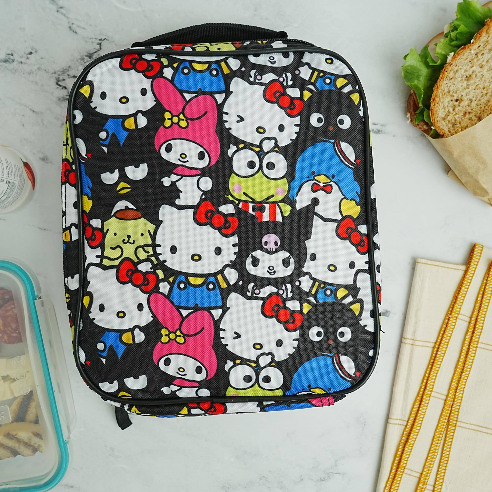 Alt View 2. Hello Kitty - Sanrio Hello Kitty and Friends Insulated Lunch Bag - Multi-Colored.