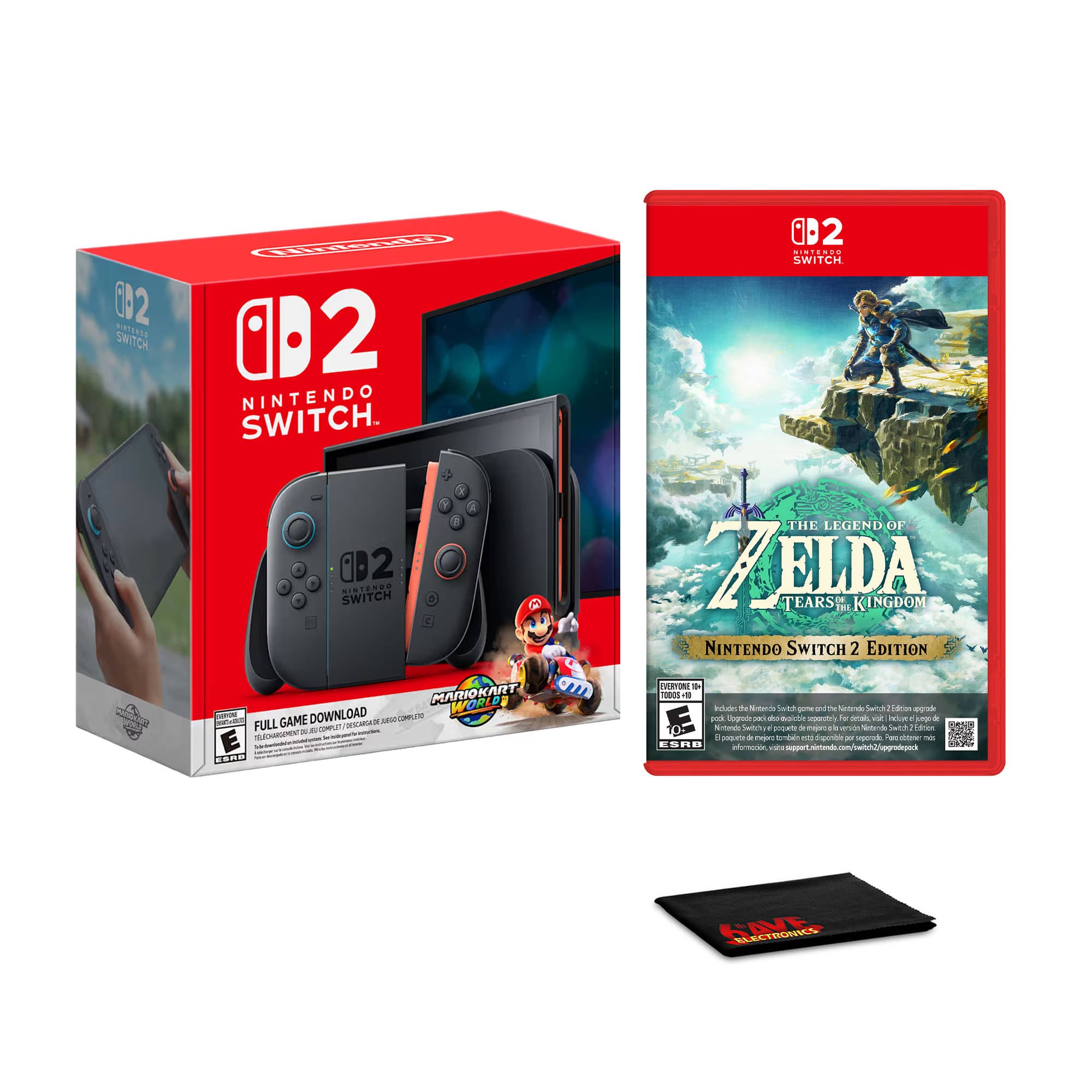 Switch 2 + Mario Kart World Bundle With Accessories