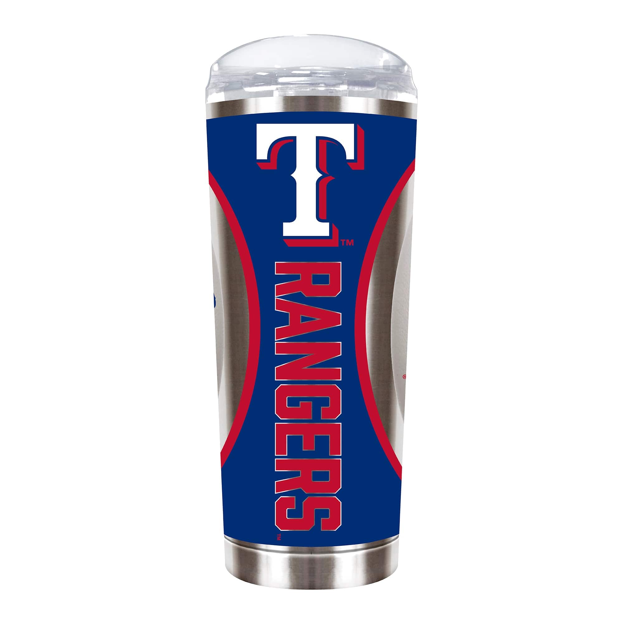 Great American Products - Texas Rangers 18oz. Roadie Game Ball Tumbler - White