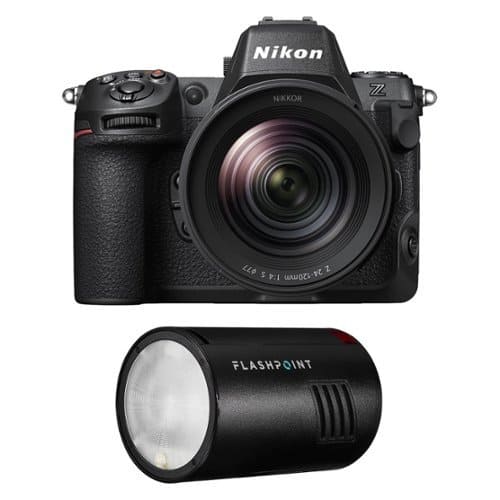 Bundle - Nikon - Z8 Mirrorless Camera with NIKKOR Z 24-120mm f/4 S Lens, with Flashpoint XPLOR 100 Pro TTL R2