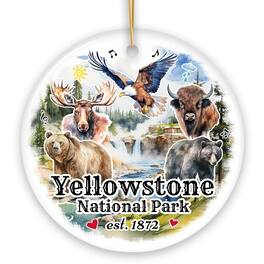 OrnamentallyYou - Artistically Vibrant Yellowstone National Park Ornament Wildlife and Nature Souvenir Gift - Multi-colored