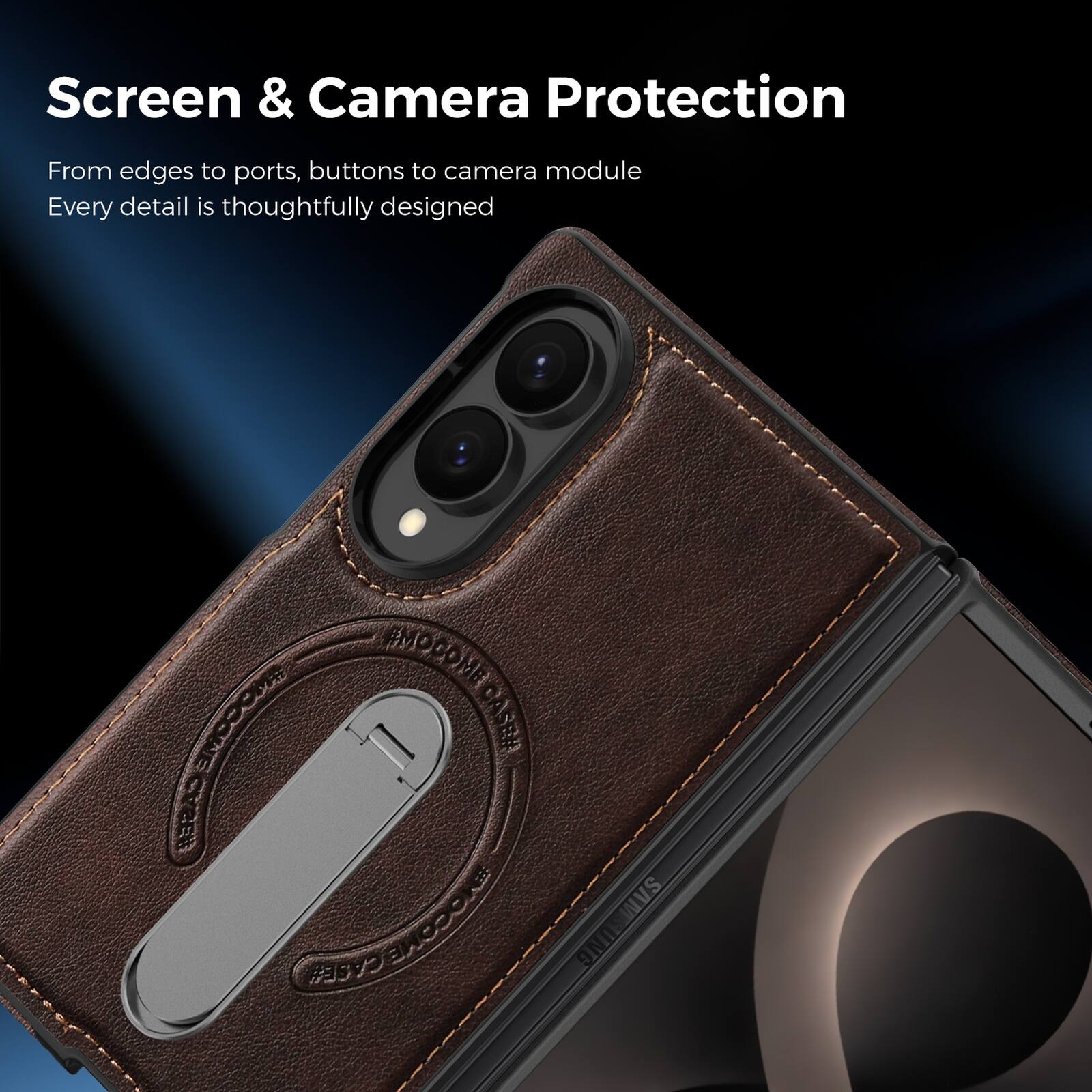 Screen & Camera Protection  
From edges to ports, buttons to camera module  
Every detail is thoughtfully designed  

EMODOME #KOCONE I JASER CASE#  
SAMSUNG SAM #OOk UNG